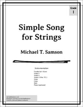 Simple Song for Strings Orchestra sheet music cover